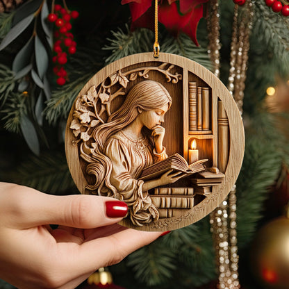 Bestchoo 2D Acrylic Ornament Enchanted Reader's