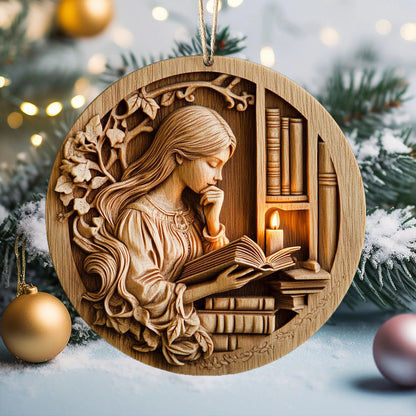 Bestchoo 2D Acrylic Ornament Enchanted Reader's