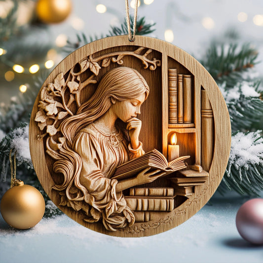 Bestchoo 2D Acrylic Ornament Enchanted Reader's
