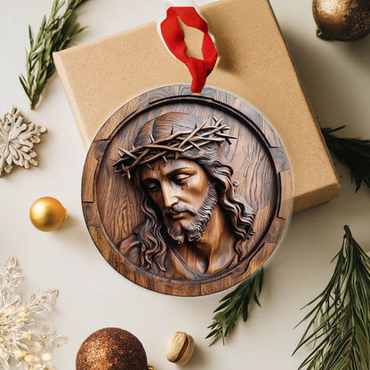Bestchoo 2D Acrylic Ornament Savior Relief Christ Sacred