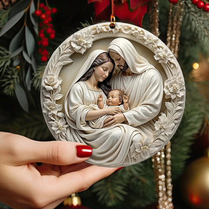 Bestchoo 2D Acrylic Ornament Holy Family Serenity