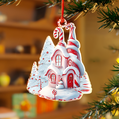 Bestchoo Acrylic Ornament Whimsical House