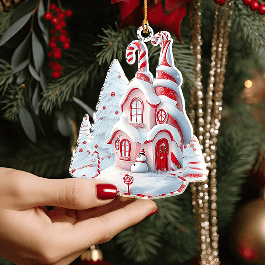 Bestchoo Acrylic Ornament Whimsical House