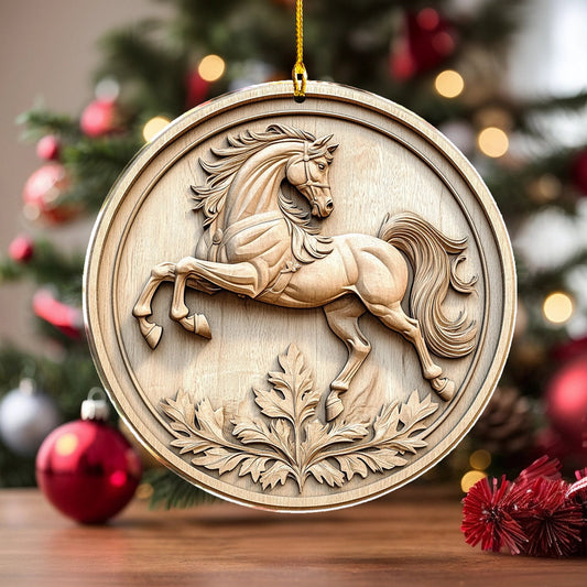 Bestchoo 2D Acrylic Ornament Majestic Stallion