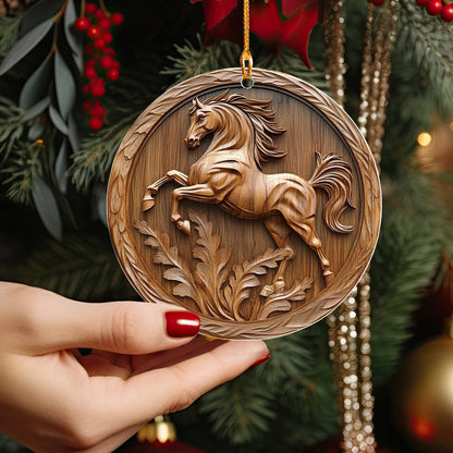 Bestchoo 2D Acrylic Ornament Galloping Grace Horse