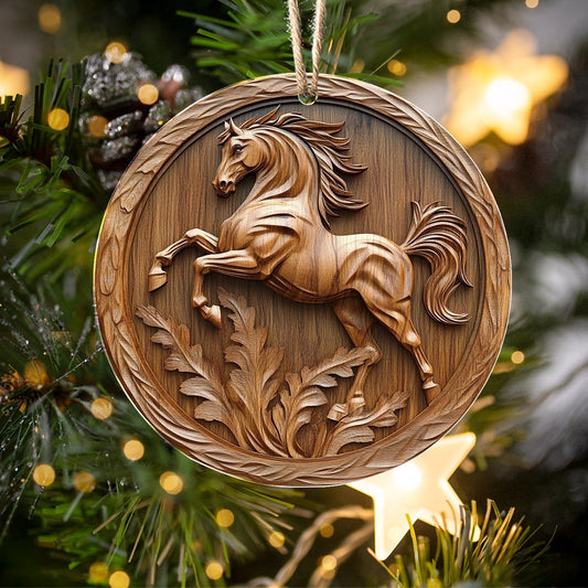 Bestchoo 2D Acrylic Ornament Galloping Grace Horse