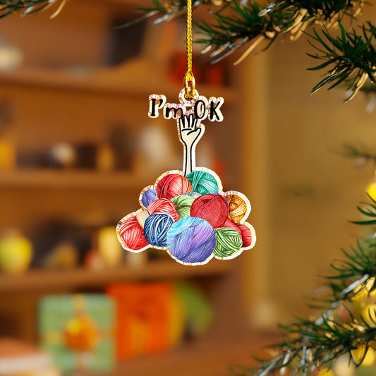 Bestchoo Acrylic Ornament Knitting Christmas