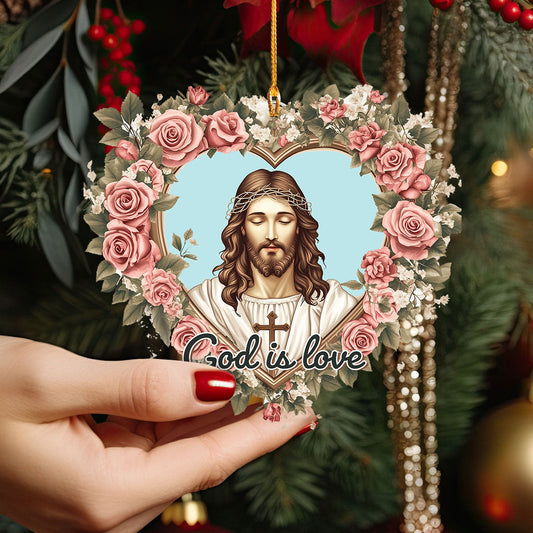 Bestchoo 2D Acrylic Ornament - God Is Love