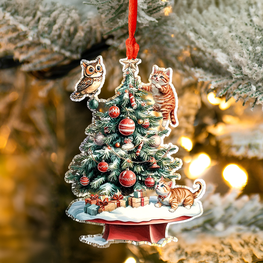 Bestchoo 2D Acrylic Ornament - Pack Discount Cute Naughty Kitten