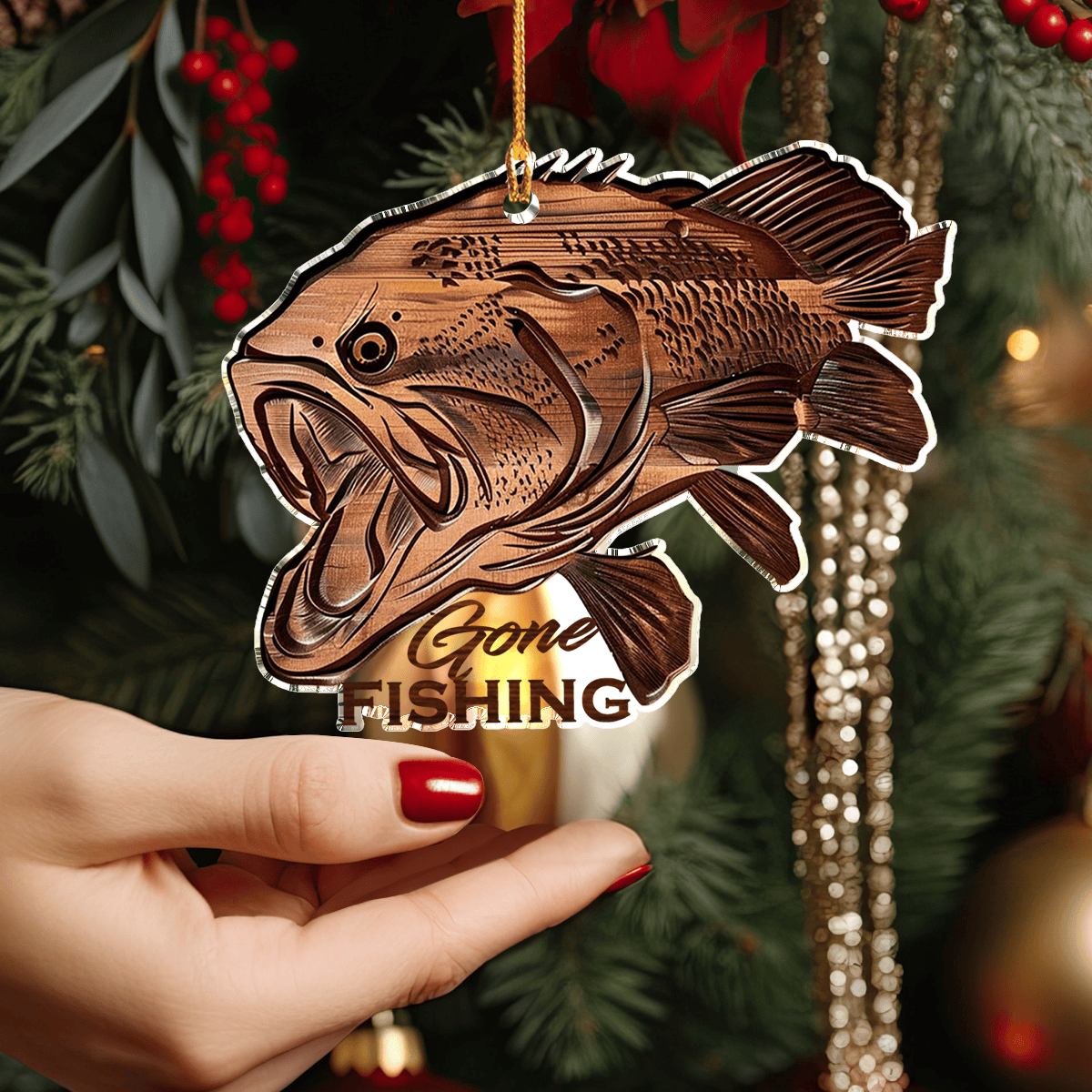 Bestchoo Acrylic Ornament Gone Fishing