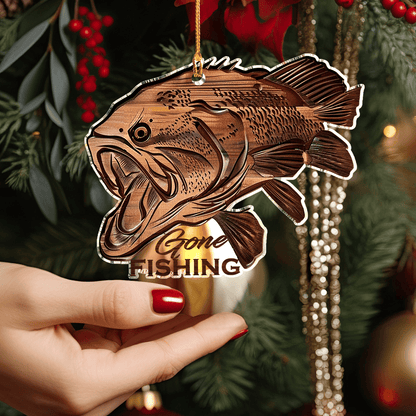 Bestchoo Acrylic Ornament Gone Fishing