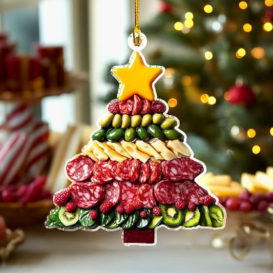 Bestchoo 2D Acrylic Ornament Charcuterie Christmas Tree