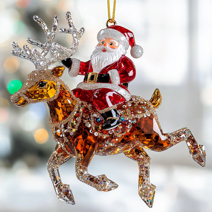 Bestchoo 2D Acrylic Ornament Crystal Christmas Elements