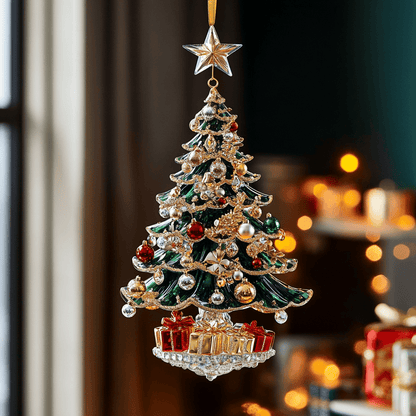 Bestchoo 2D Acrylic Ornament Crystal Christmas Elements