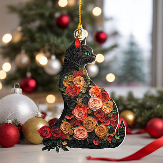 Bestchoo 2D Acrylic Ornament Charming Cat