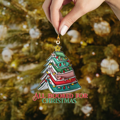 Bestchoo 2D Acrylic Ornament - All Booked for Christmas