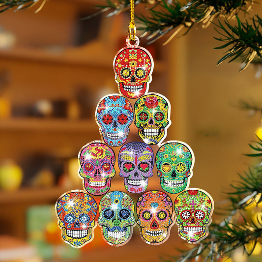 Bestchoo 2D Acrylic Ornament - Fiesta of Skulls