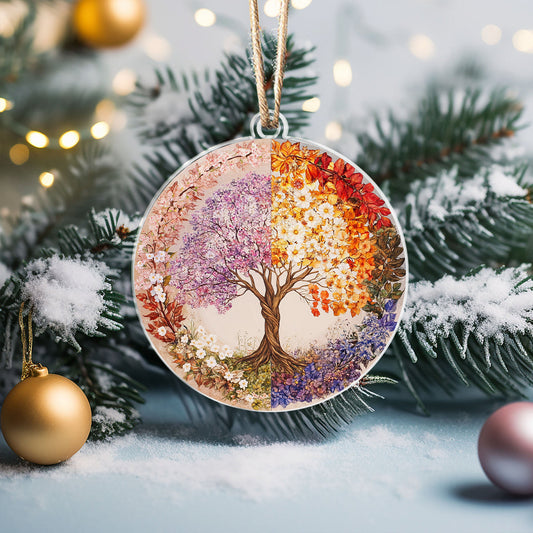 Bestchoo 2D Acrylic Ornament - Four Seasons Tree of Life