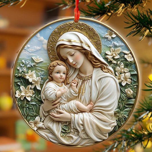 Bestchoo 2D Acrylic Ornament Blessed Maternal Grace