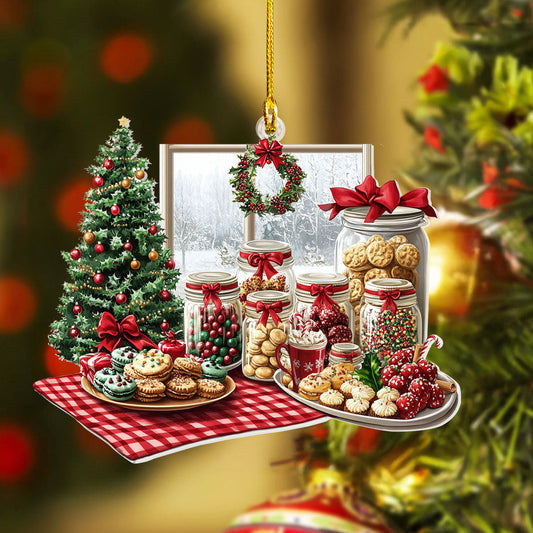 Bestchoo 2D Acrylic Ornament Holiday Cookie Haven