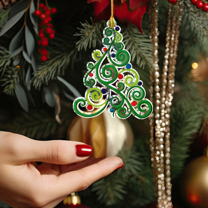Bestchoo Acrylic Ornament Christmas Tree Elegance
