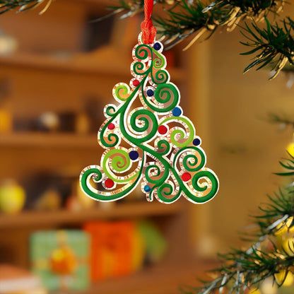 Bestchoo Acrylic Ornament Christmas Tree Elegance