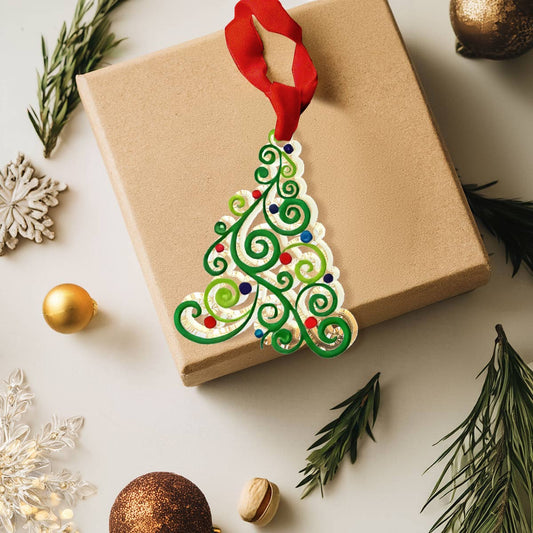 Bestchoo Acrylic Ornament Christmas Tree Elegance