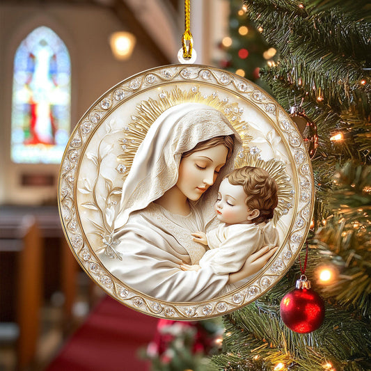 Bestchoo 2D Acrylic Ornament - Mother's Divine Embrace Love