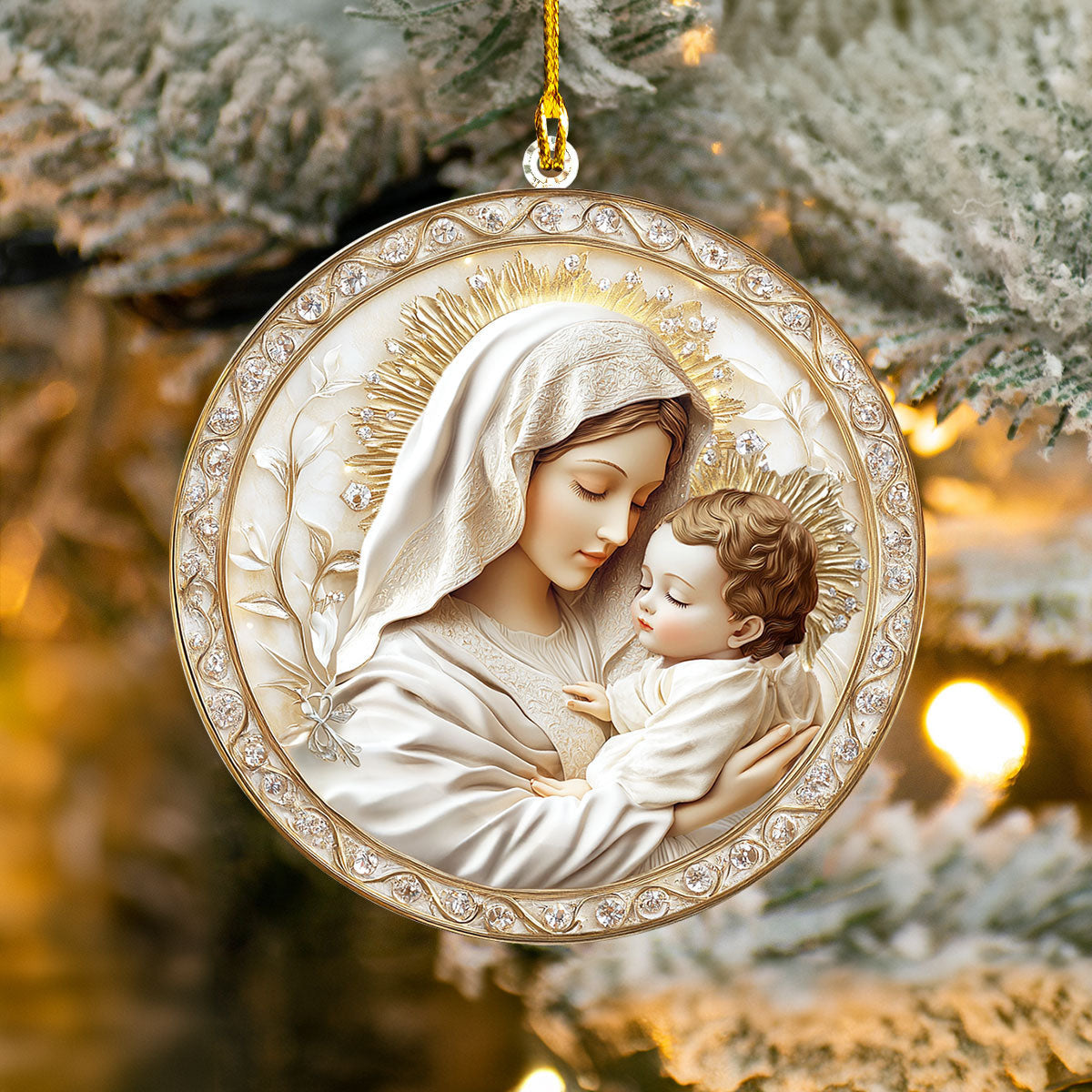 Bestchoo 2D Acrylic Ornament - Mother's Divine Embrace Love