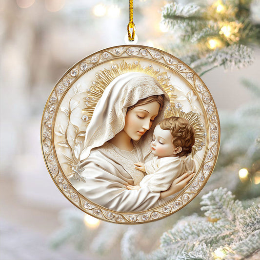 Bestchoo 2D Acrylic Ornament - Mother's Divine Embrace Love