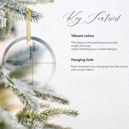 Bestchoo 2D Acrylic Ornament Sparkling Floral Hummingbird