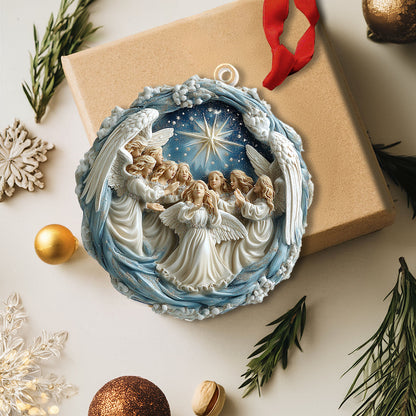 Bestchoo 2D Acrylic Ornament - Heavenly Choir Angel Christmas