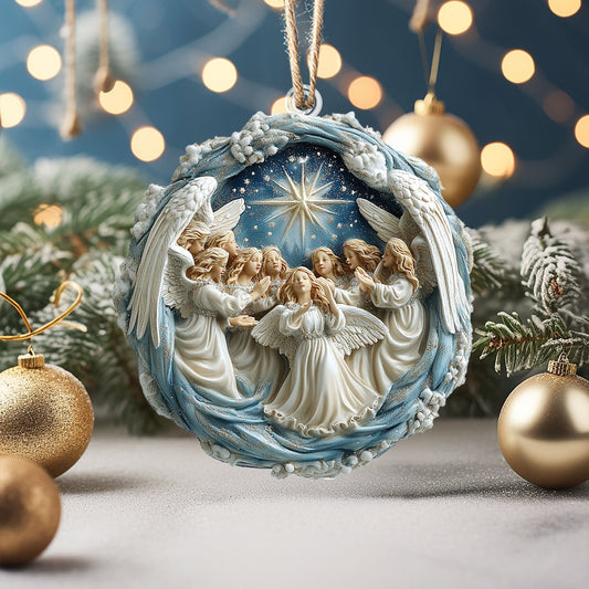 Bestchoo 2D Acrylic Ornament - Heavenly Choir Angel Christmas