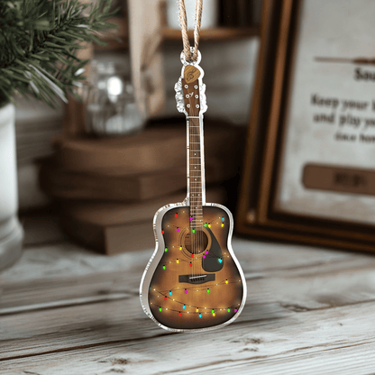 Bestchoo 2D Acrylic Ornament My First Acoustic Guitar