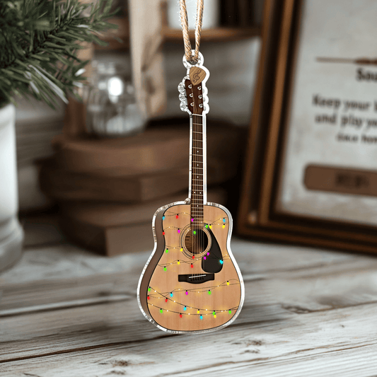 Bestchoo 2D Acrylic Ornament My First Acoustic Guitar