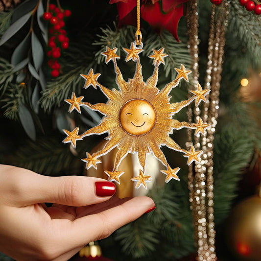 Bestchoo Acrylic Ornament Golden Sun