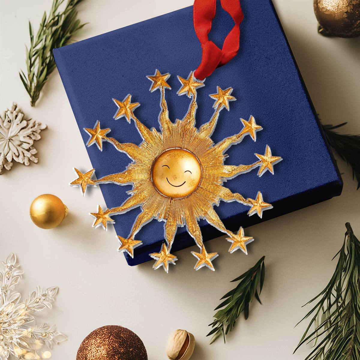 Bestchoo Acrylic Ornament Golden Sun