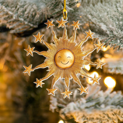 Bestchoo Acrylic Ornament Golden Sun