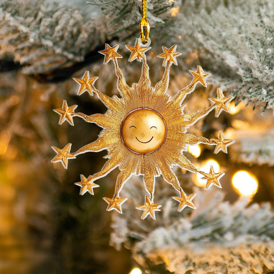Bestchoo Acrylic Ornament Golden Sun