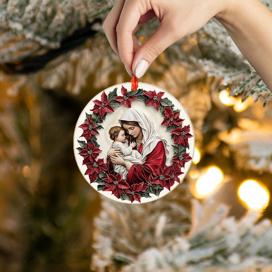 Bestchoo 2D Acrylic Ornament Mother’s Love Nativity