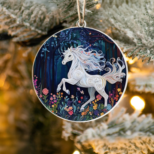 Bestchoo 2D Acrylic Ornament Whimsical Horse Dream