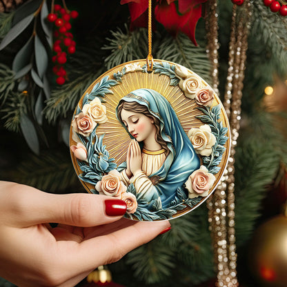 Bestchoo 2D Acrylic Ornament Blessed Serenity