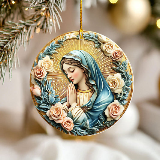 Bestchoo 2D Acrylic Ornament Blessed Serenity