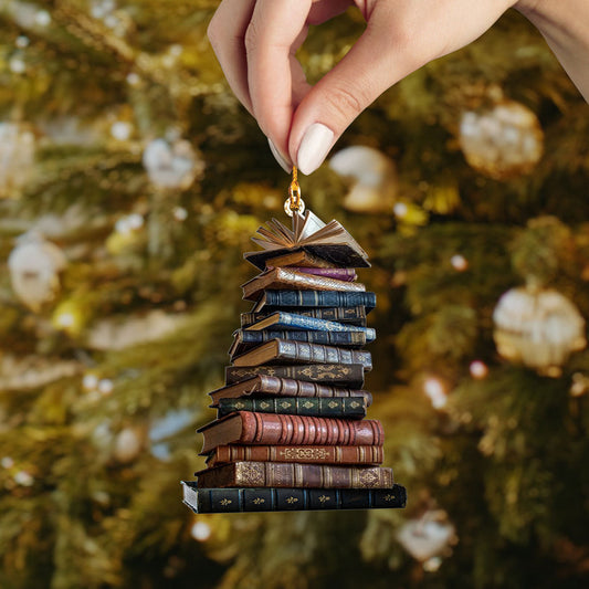 Bestchoo 2D Acrylic Ornament - Tower of Books
