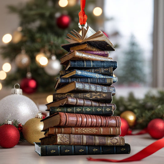 Bestchoo 2D Acrylic Ornament - Tower of Books