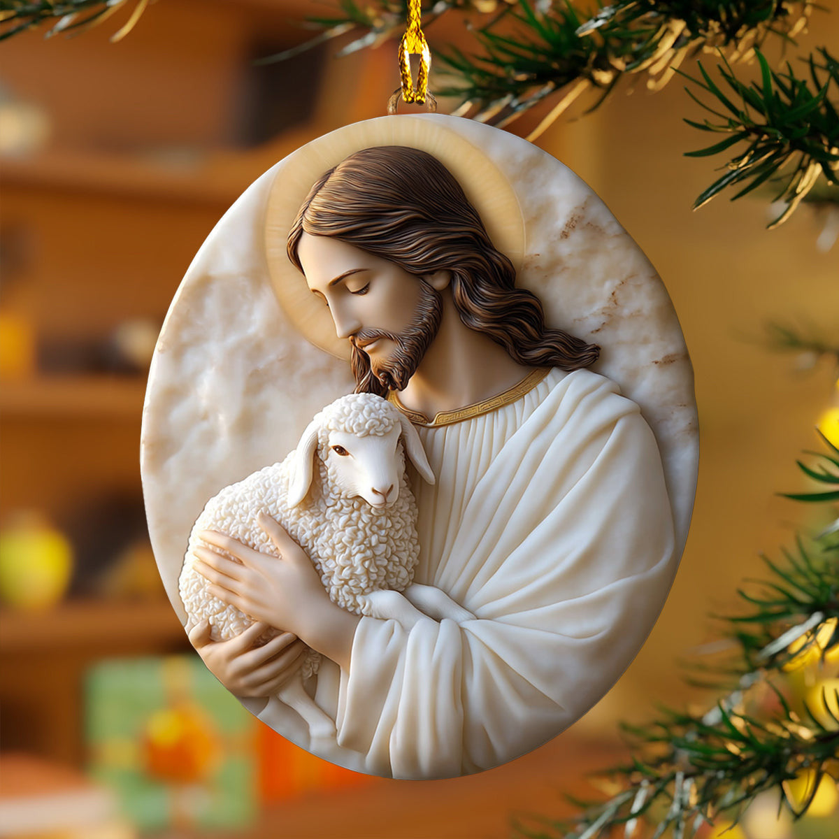 Bestchoo 2D Acrylic Ornament In God's Arms