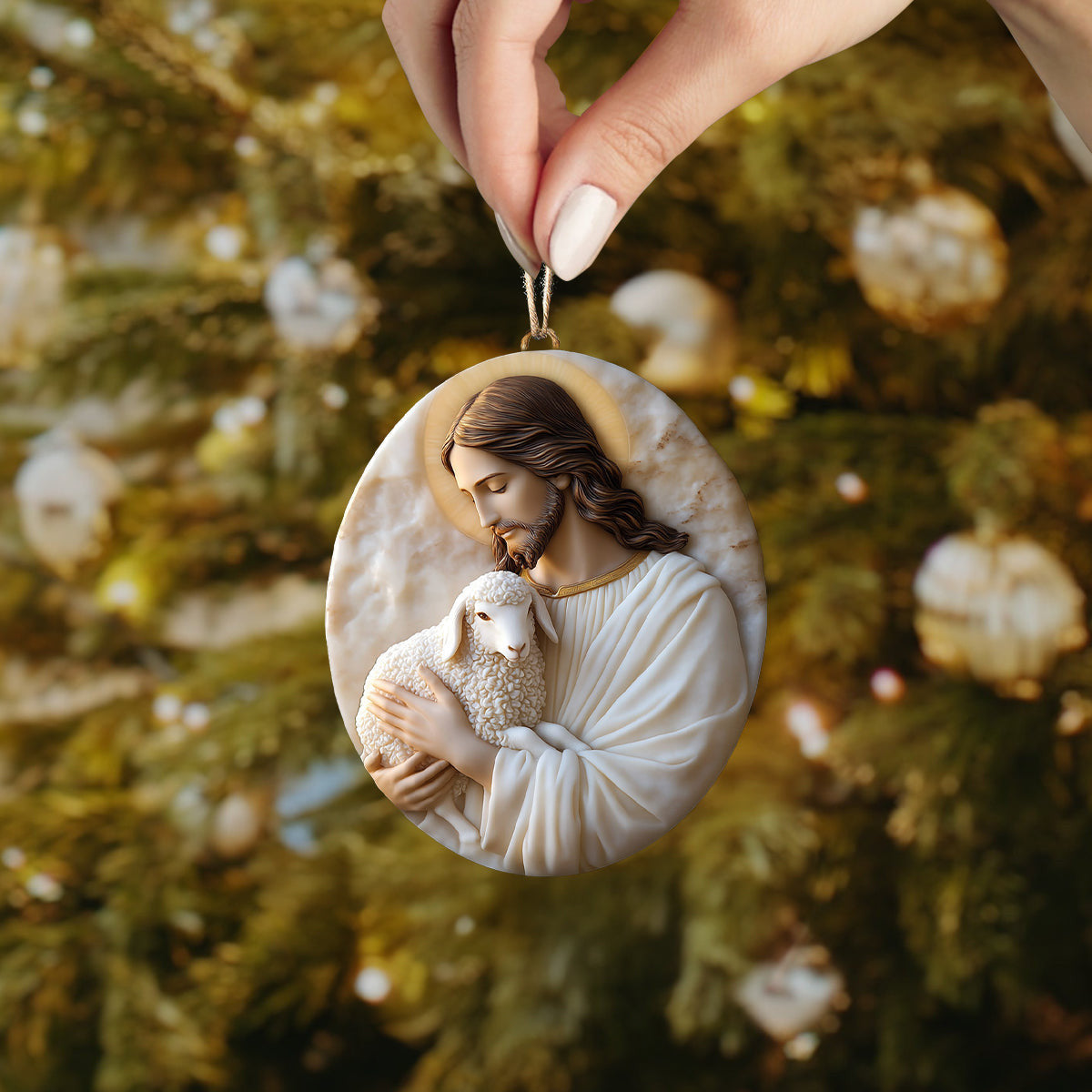 Bestchoo 2D Acrylic Ornament In God's Arms