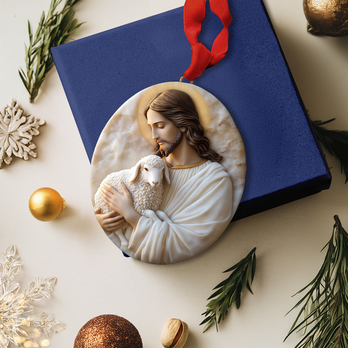 Bestchoo 2D Acrylic Ornament In God's Arms