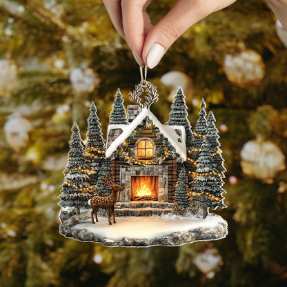 Bestchoo Acrylic Ornament Peaceful Christmas