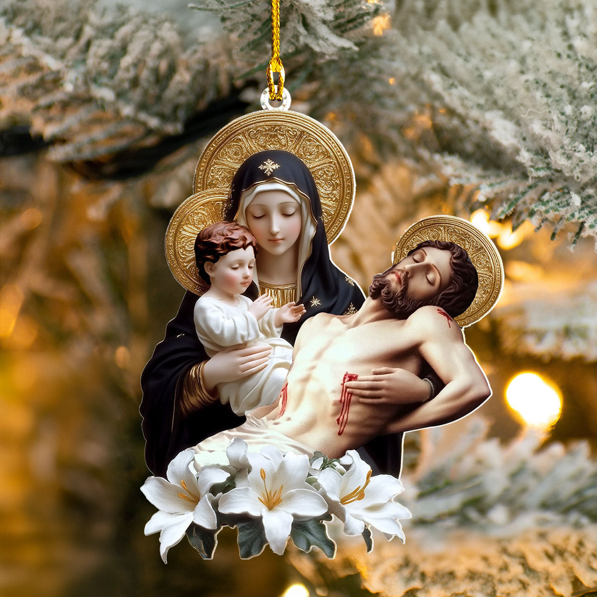 Bestchoo 2D Acrylic Ornament - Divine Embrace